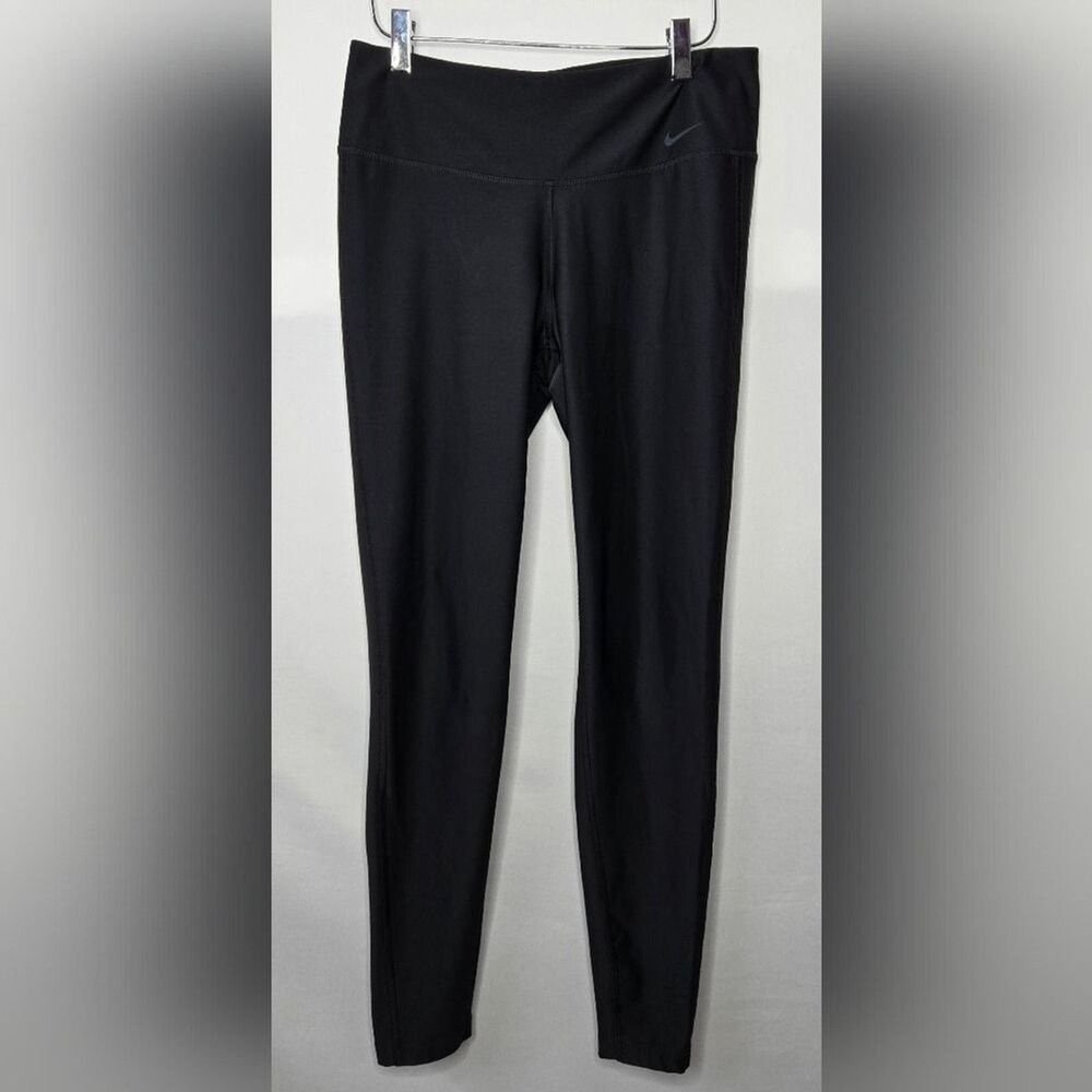 Women's Black Nike Power Tight Fit Running Dri-Fit Leggings Medium 802954-010